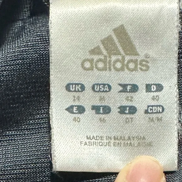 Adidas Women's Black Bomber Jacket with Purple Accents - Picture 8 of 9